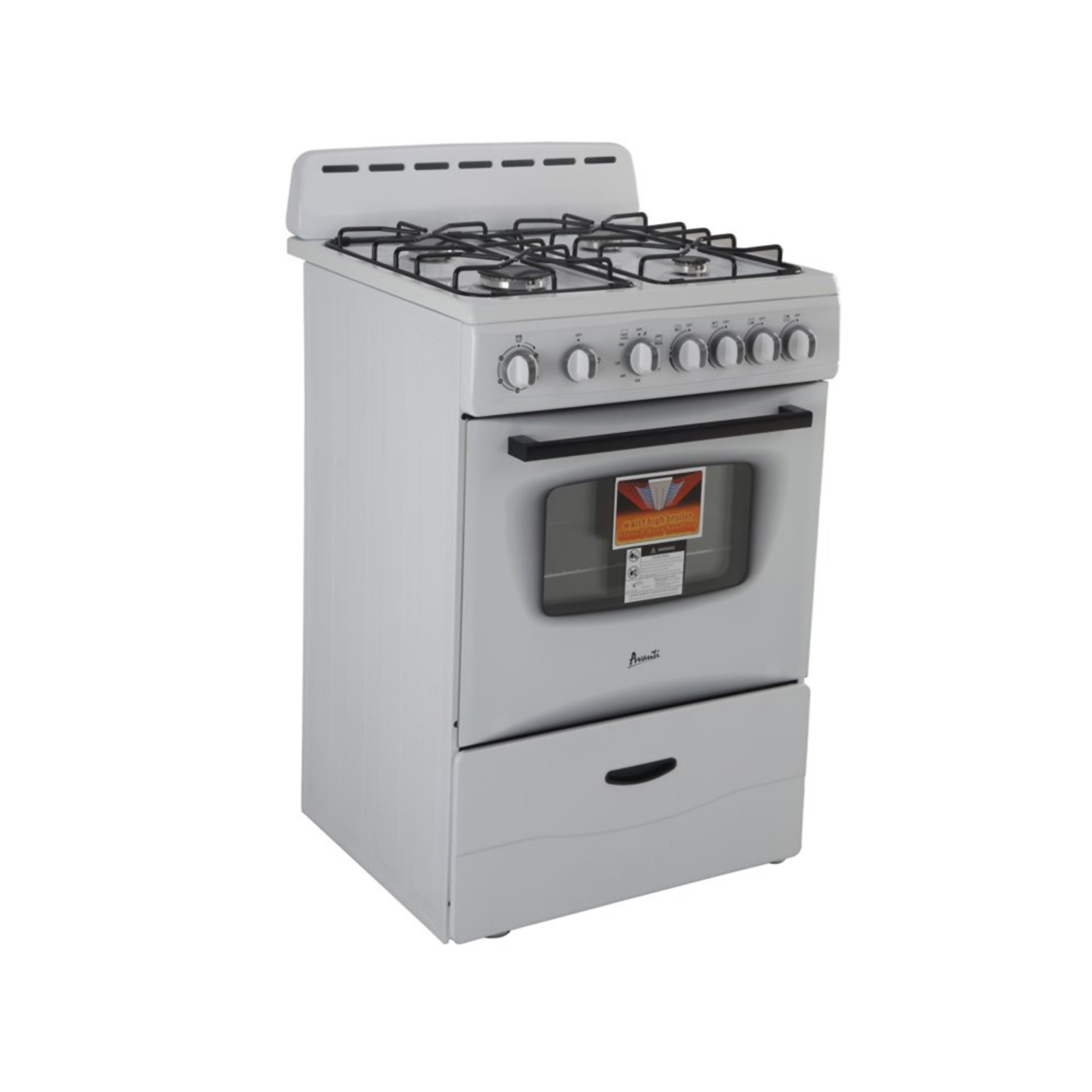 Avanti GR2414CW 4 Burner Gas Range with Electronic Ignition