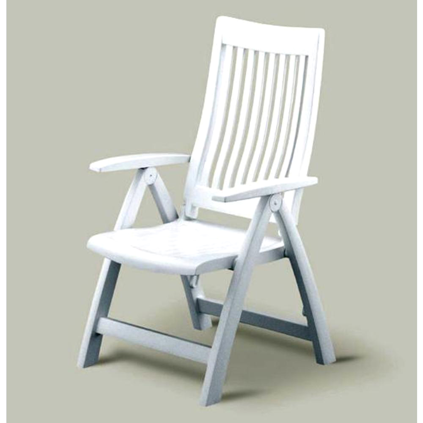Kettler&#174; Folding Reclining Patio Chair with High Back -White