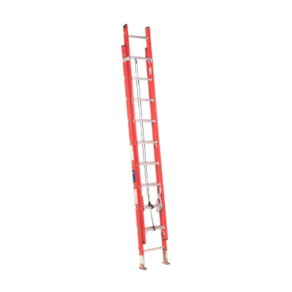 Louisville FE3224 24' Fiberglass Extension Ladder w/ Aluminum Locks