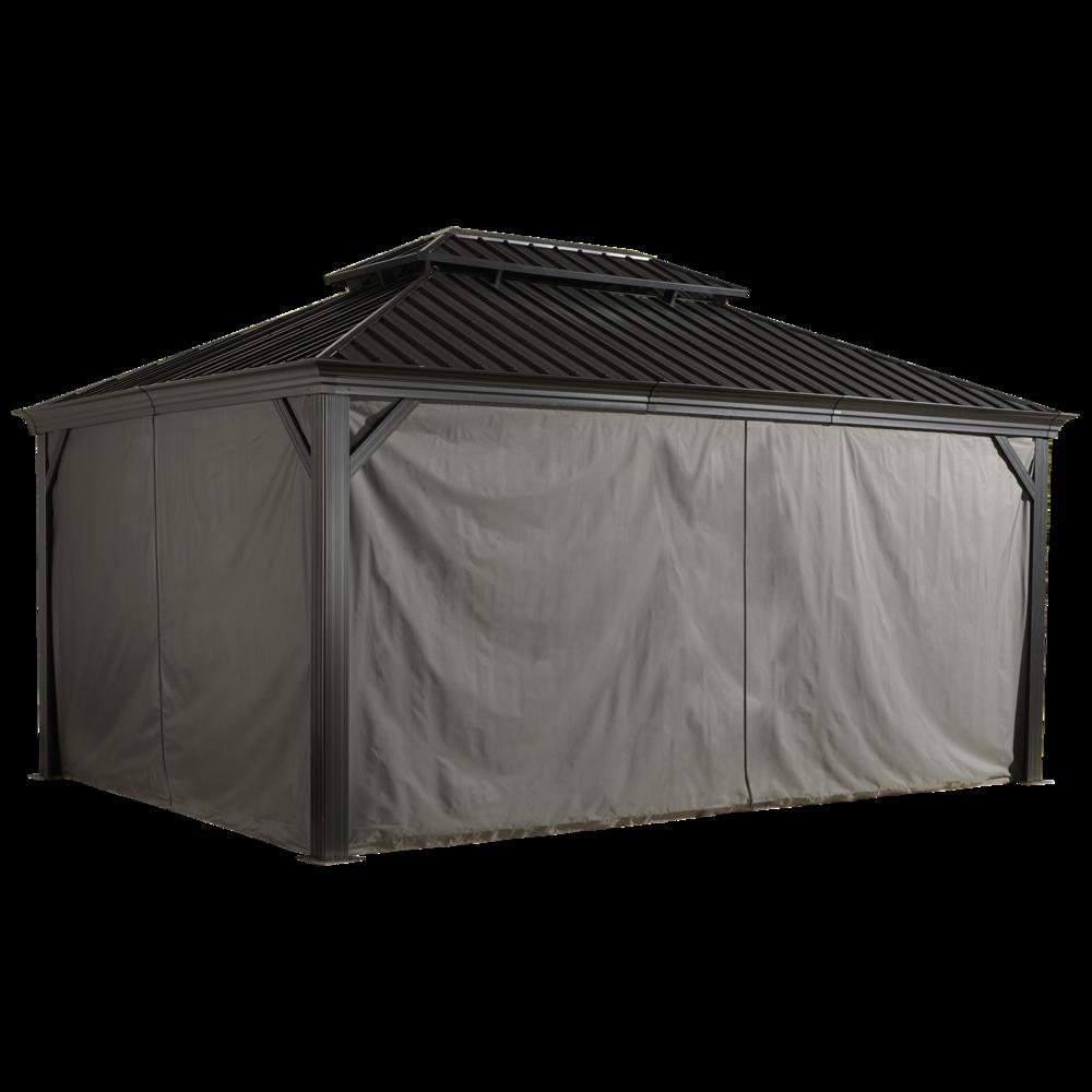 Sojag 12' x 16' Gazebo Curtains - Gray