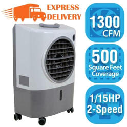 Hessaire 8015782 EVAPORATIVE COOLER 500SF Hessaire 500 sq ft Portable Evaporative Cooler 1300 CFM