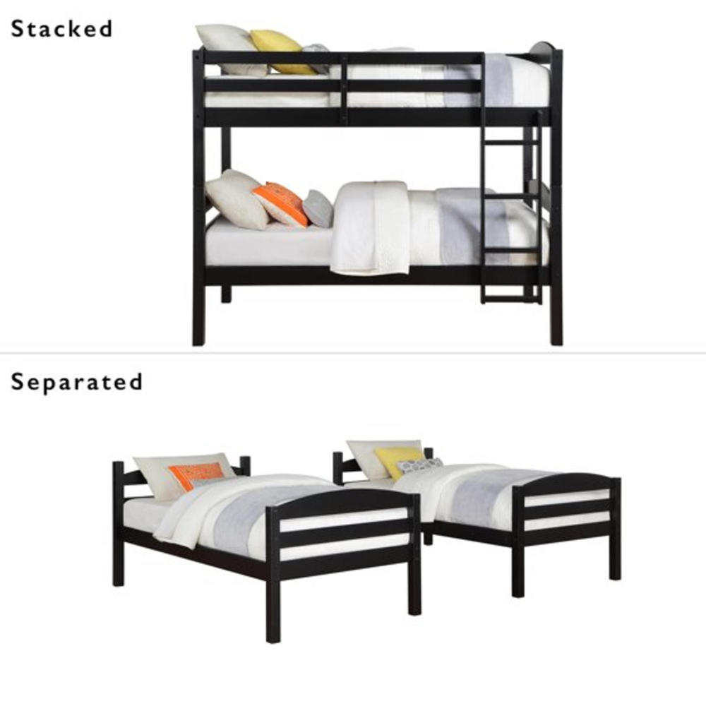 Better homes & gardens leighton twin deals over twin wood bunk bed