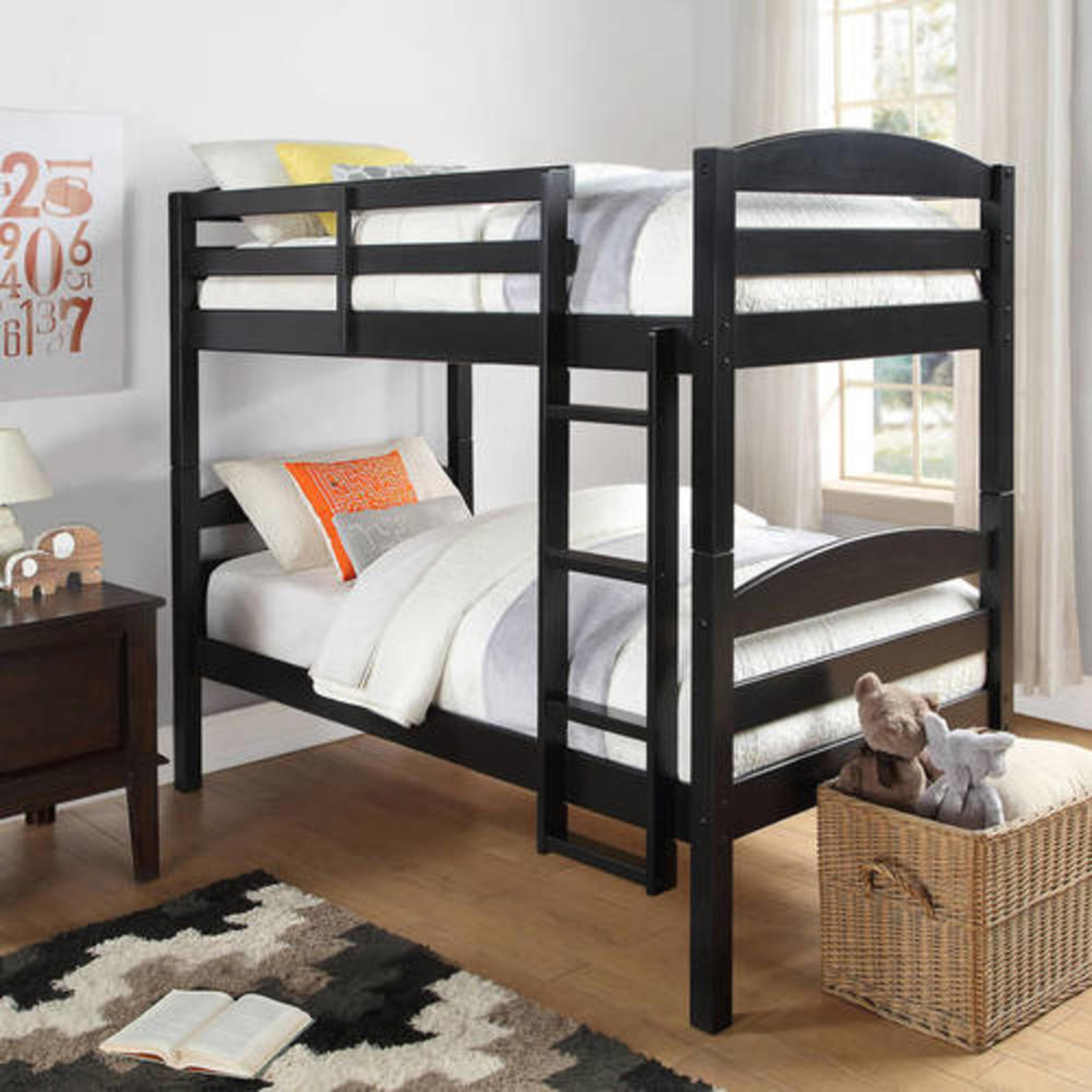 Twin Over Bunk Bed, Cherry Bunk Bed