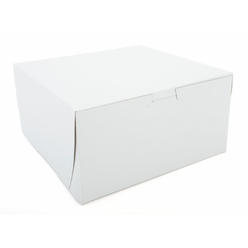 Southern Champion Tray SCT White One-Piece Non-Window Bakery Boxes, 8 x 8 x 4, White, Paper, 250/Carton