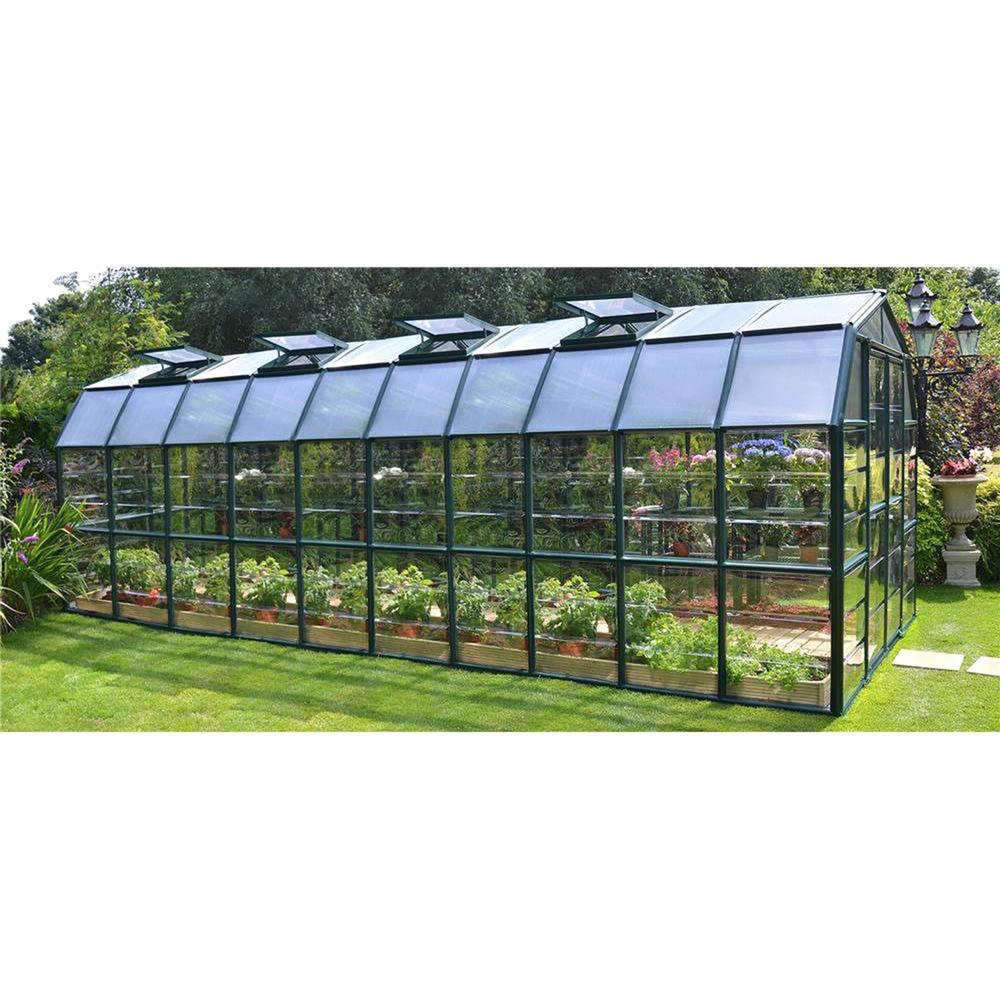 Rion HG7012 8' x 20' Grand Gardener 2 Greenhouse with Dark Green Finish
