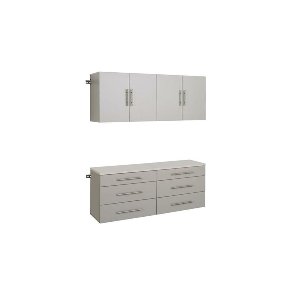 Prepac 22cu.ft. 4pc. HangUps Storage Cabinet Set F - Light Gray