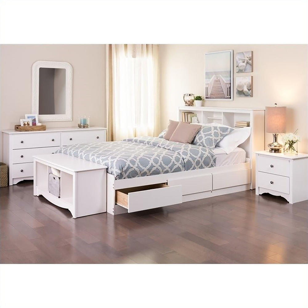Prepac Monterey Queen 5pc. Bedroom Set - White