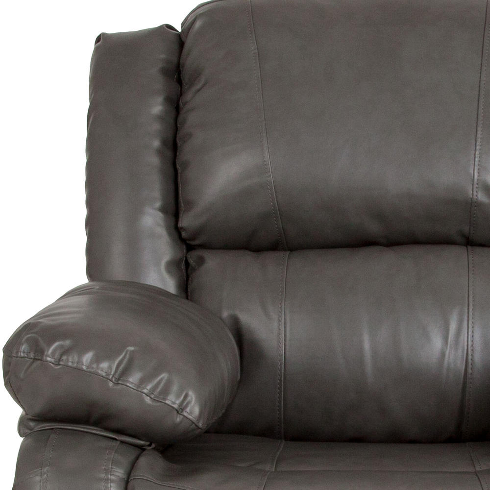 Flash Furniture Harmony Upholstered Leather Recliner- Gray