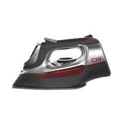 CHI Steam Iron for Clothes with Titanium Infused Ceramic Soleplate, 1700 Watts, Electronic Temperature Control, 8'