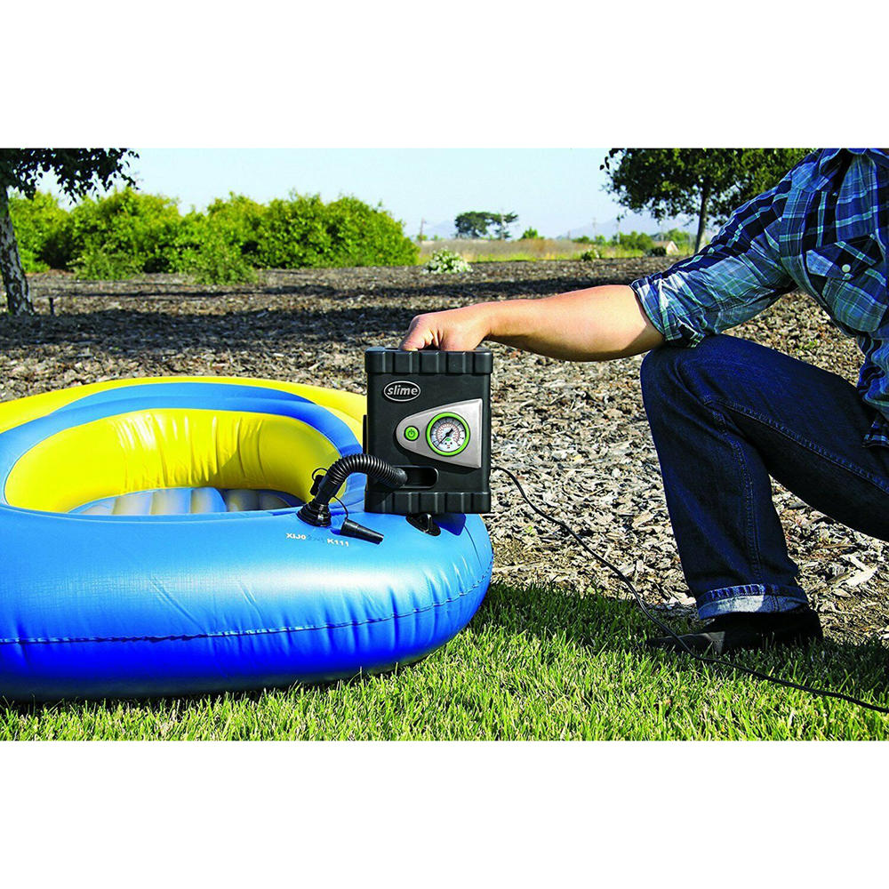 Slime 40034 12V 2pc. Deluxe All-Purpose Tire Inflator Set