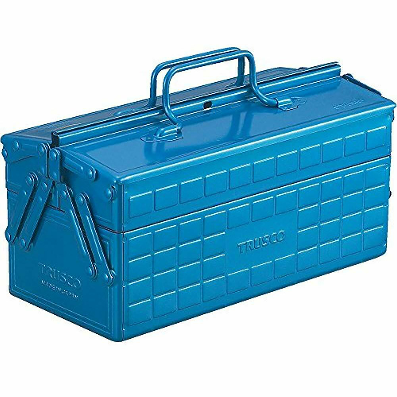 Details about   Trusco 3 Trays Double Layer Steel Tool Box ST-350-B  Blue Durable Storage Case
