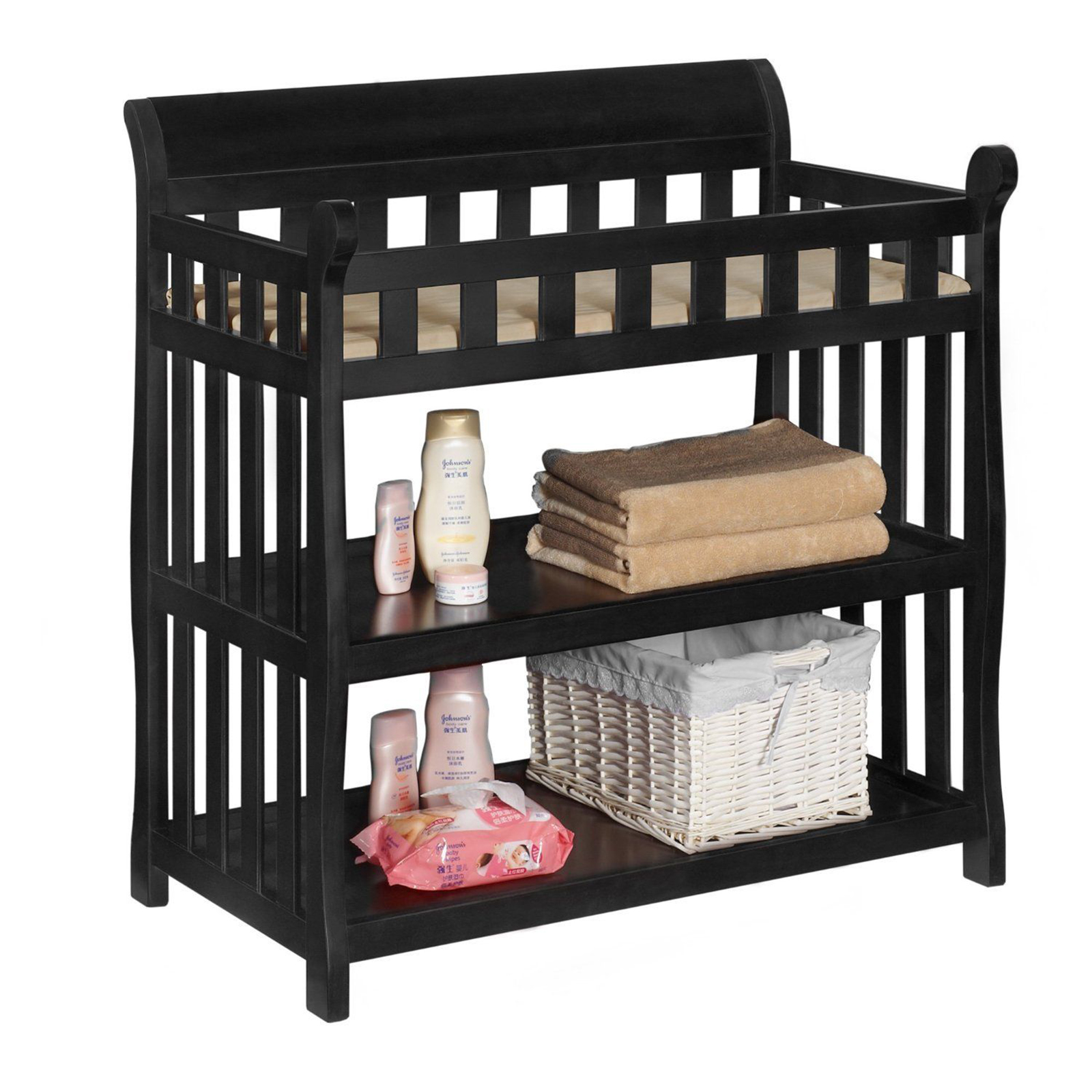 Delta Children Eclipse Changing Table w/ Pad - Black