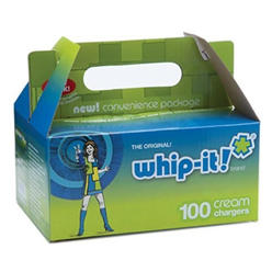 Whip-it! SV-6100:SV-0100 Cream Chargers 100-Pack, Small, White