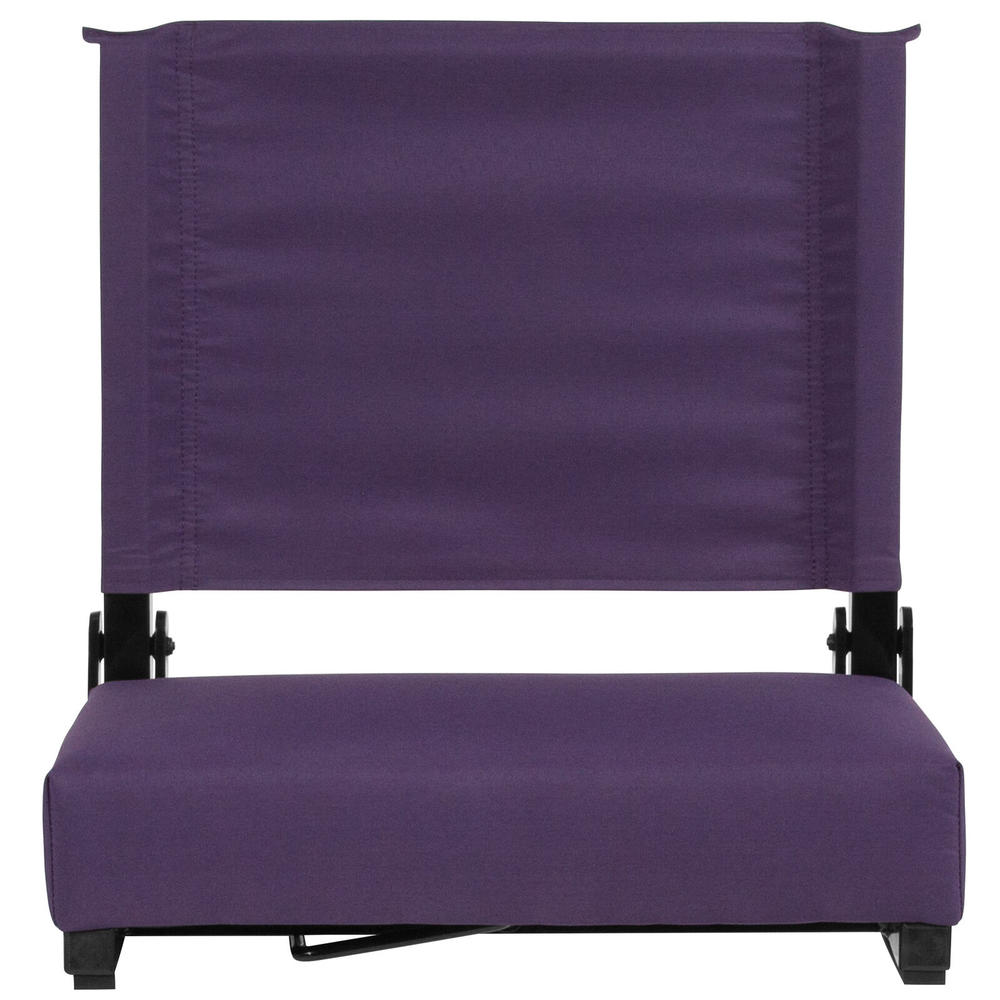 Flash Furniture XU-STA-DKPUR-GG Grandstand Comfort Stadium Seat - Dark Purple