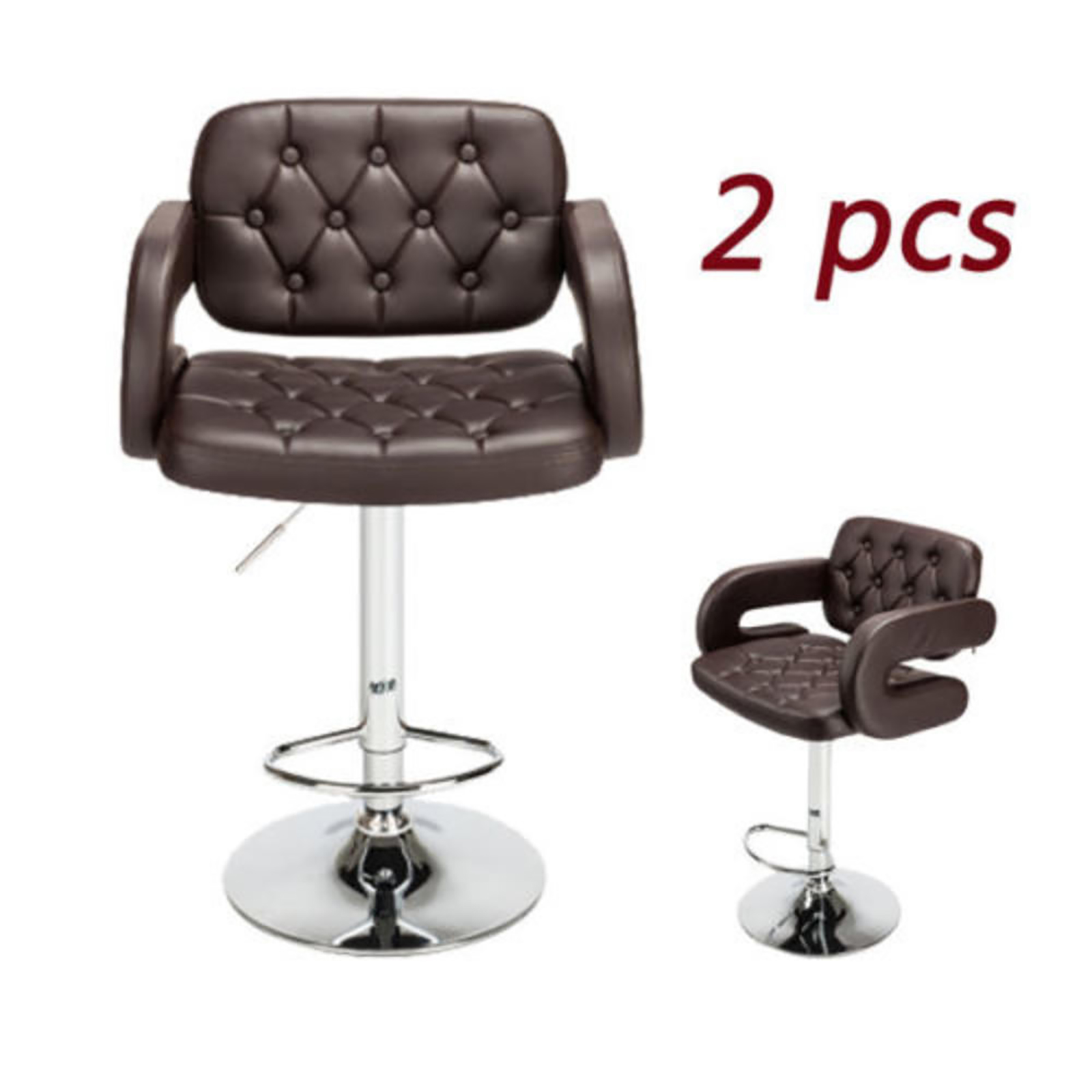 Zimtown Modern Set Of 2 Bar Stools Sears Marketplace