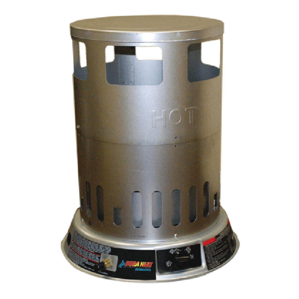 Dura Heat LPC80 80,000BTU 16" Propane Convection Trash Can Heater - Silver