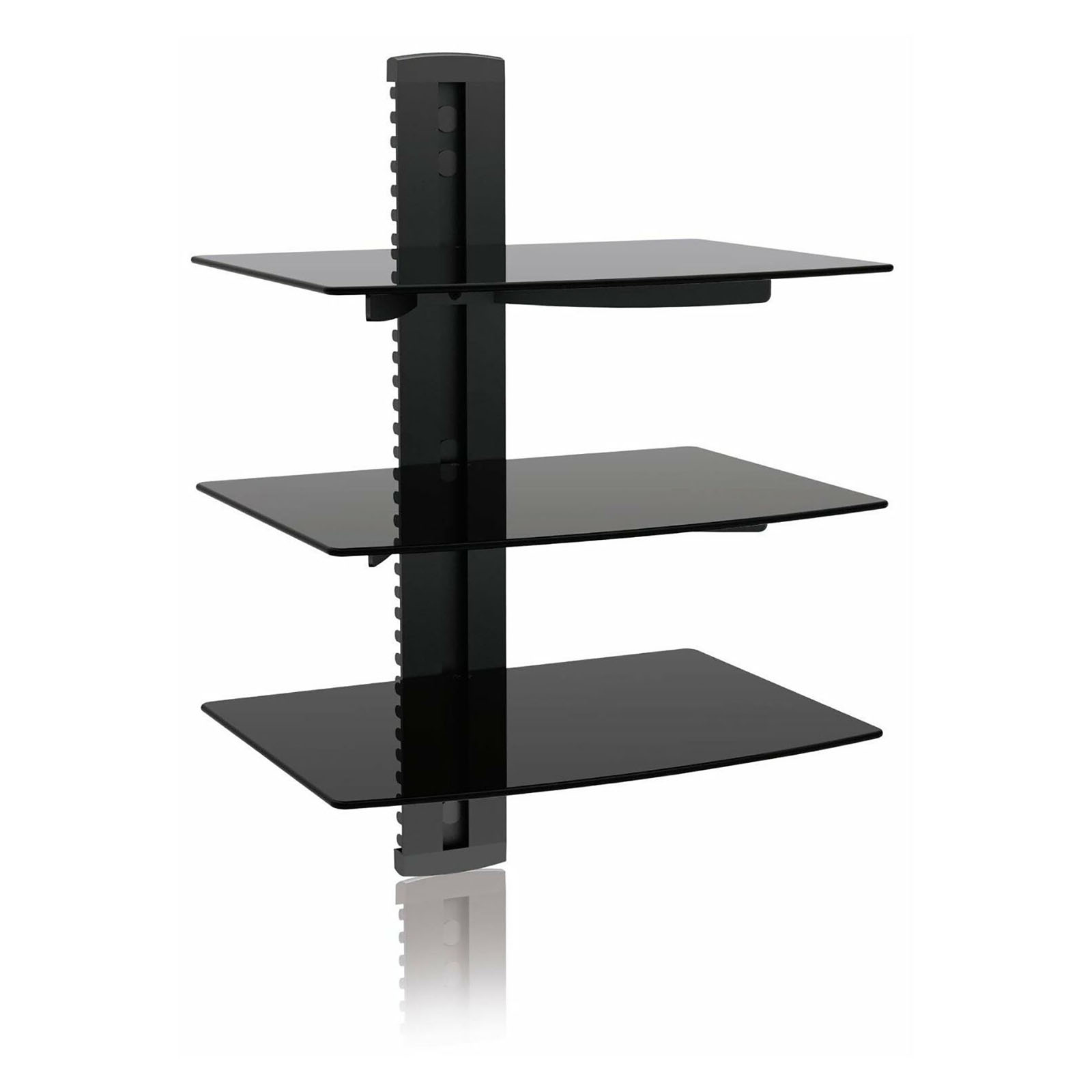 Glass Wall Mount Component Shelves