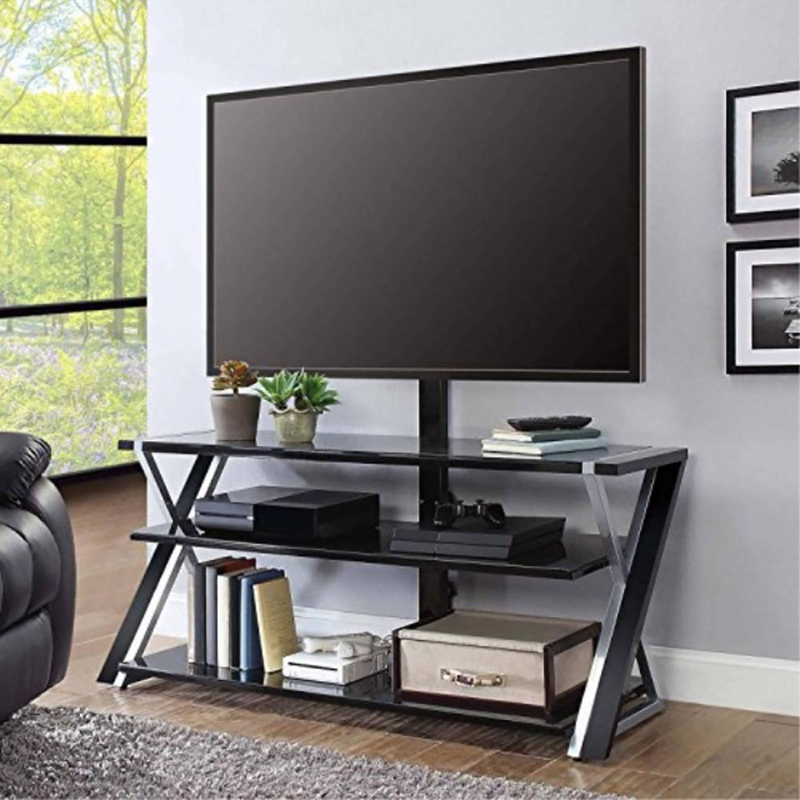 Whalen Furniture Xavier 3-in-1 TV Stand for 70" TVs