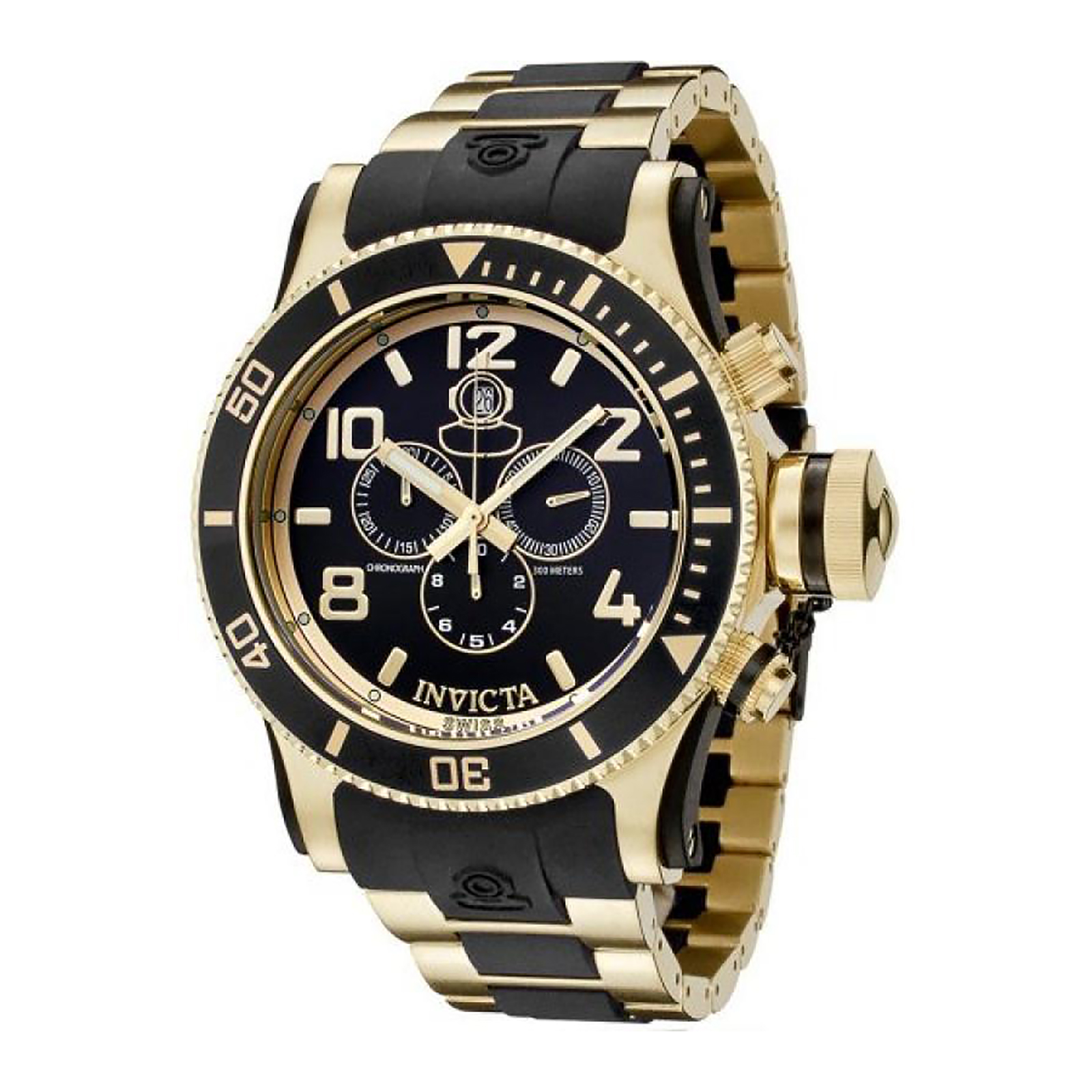 Invicta 6633 Russian Diver Collection Men's Chronograph Watch -Black