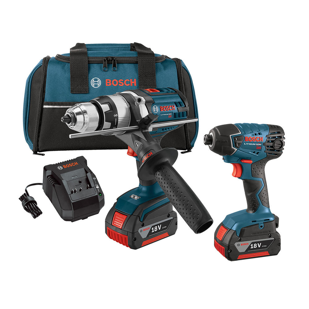 Bosch 2pc. Combo Kit w/ Hammer Drill Driver and Impact Driver