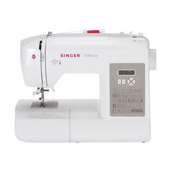 Singer Sewing SINgER Brilliance 6180 Portable Sewing Machine with Easy Threading and Free Arm, Whitegray