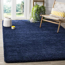 SAFAVIEH Milan Shag Collection SG180 Solid Non-Shedding Living Room Bedroom Dining Room Entryway Plush 2-inch Thick Area Rug, 3 