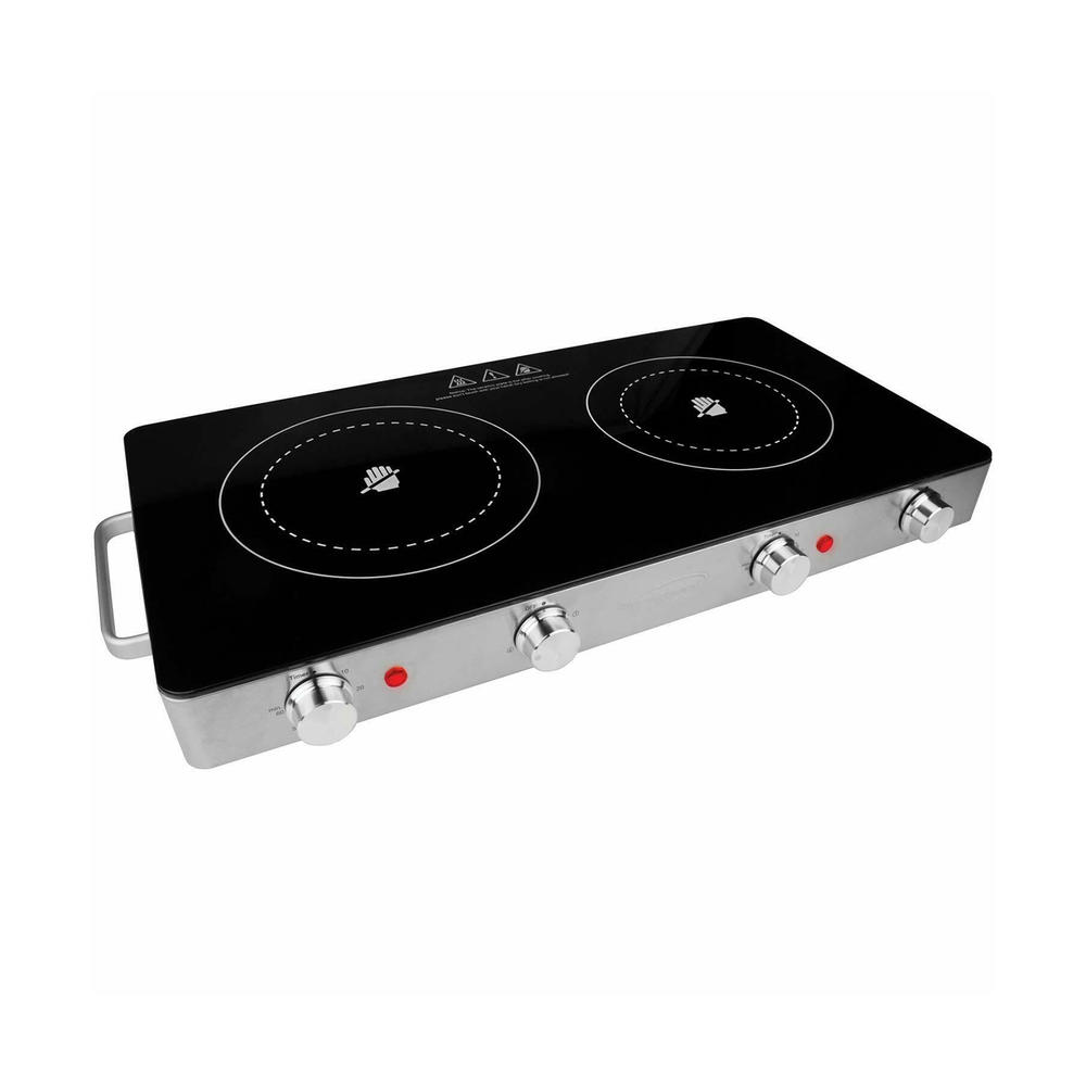 Brentwood TS-382  1800W Double Infrared Electric Countertop Burner