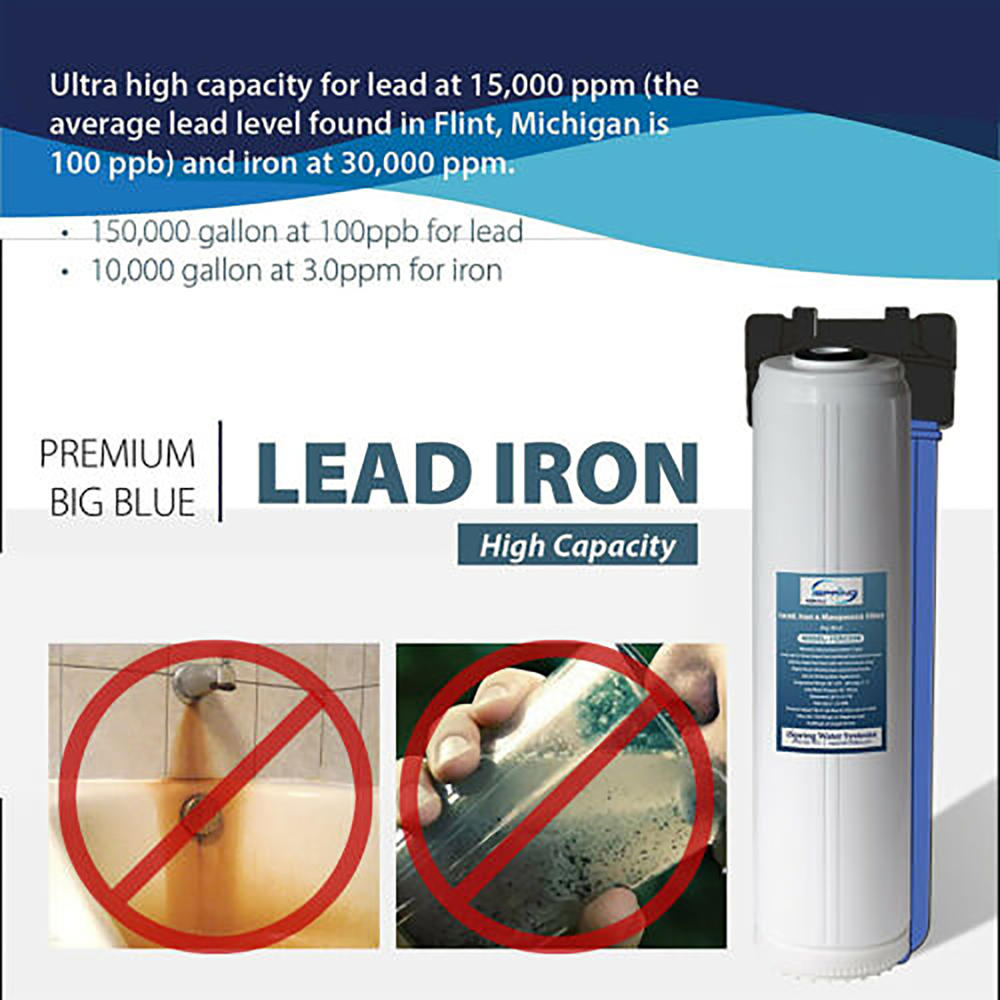 iSpring FCRC25B Lead and Iron Reducing Replacement Water Filter