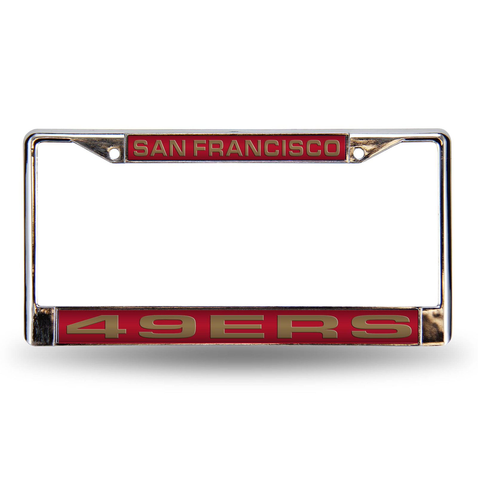Rico San Francisco 49ers Laser Chrome License Frame