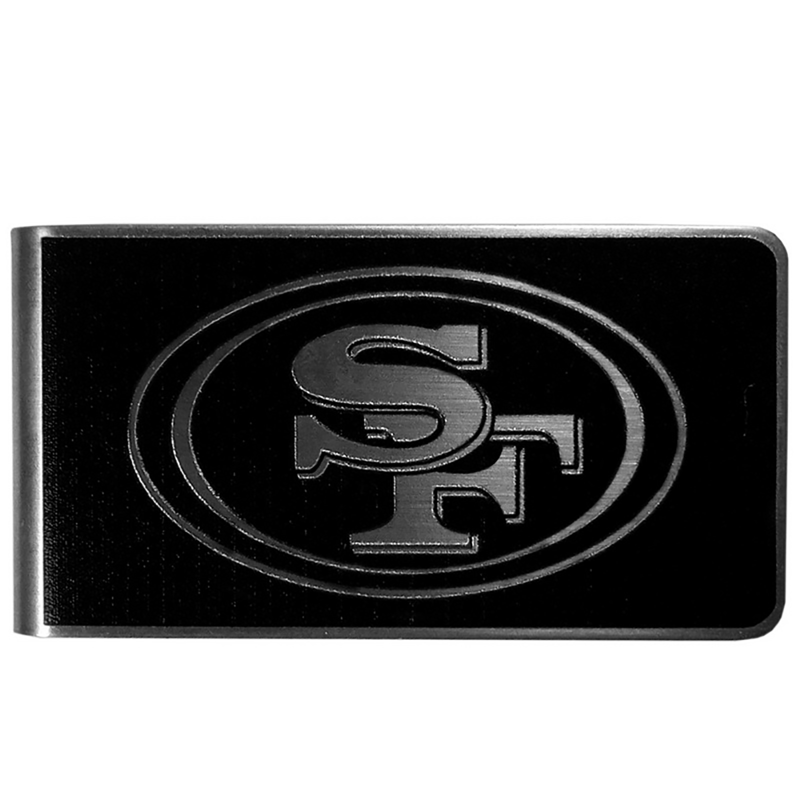 SISKIYOU BUCKLE San Francisco 49ers Steel Money Clip - Black