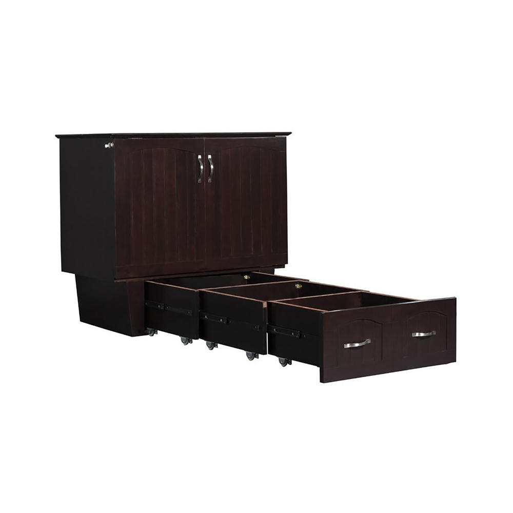 Atlantic Nantucket Murphy Bed Chest w/ Charging Station Espresso