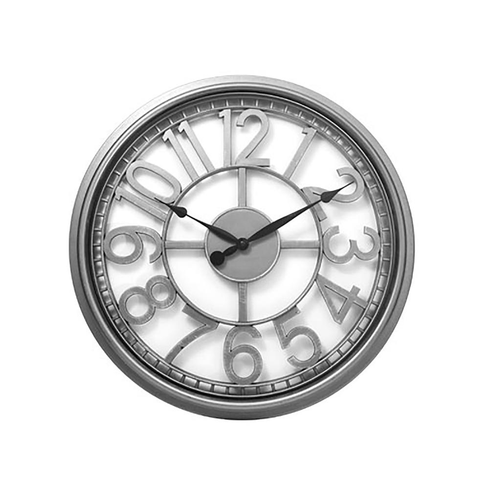 Westclox 20" See Through Wall Clock - Silver