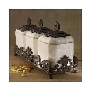 The Gerson Company 3pc. Ceramic Canister Set - Sears Marketplce