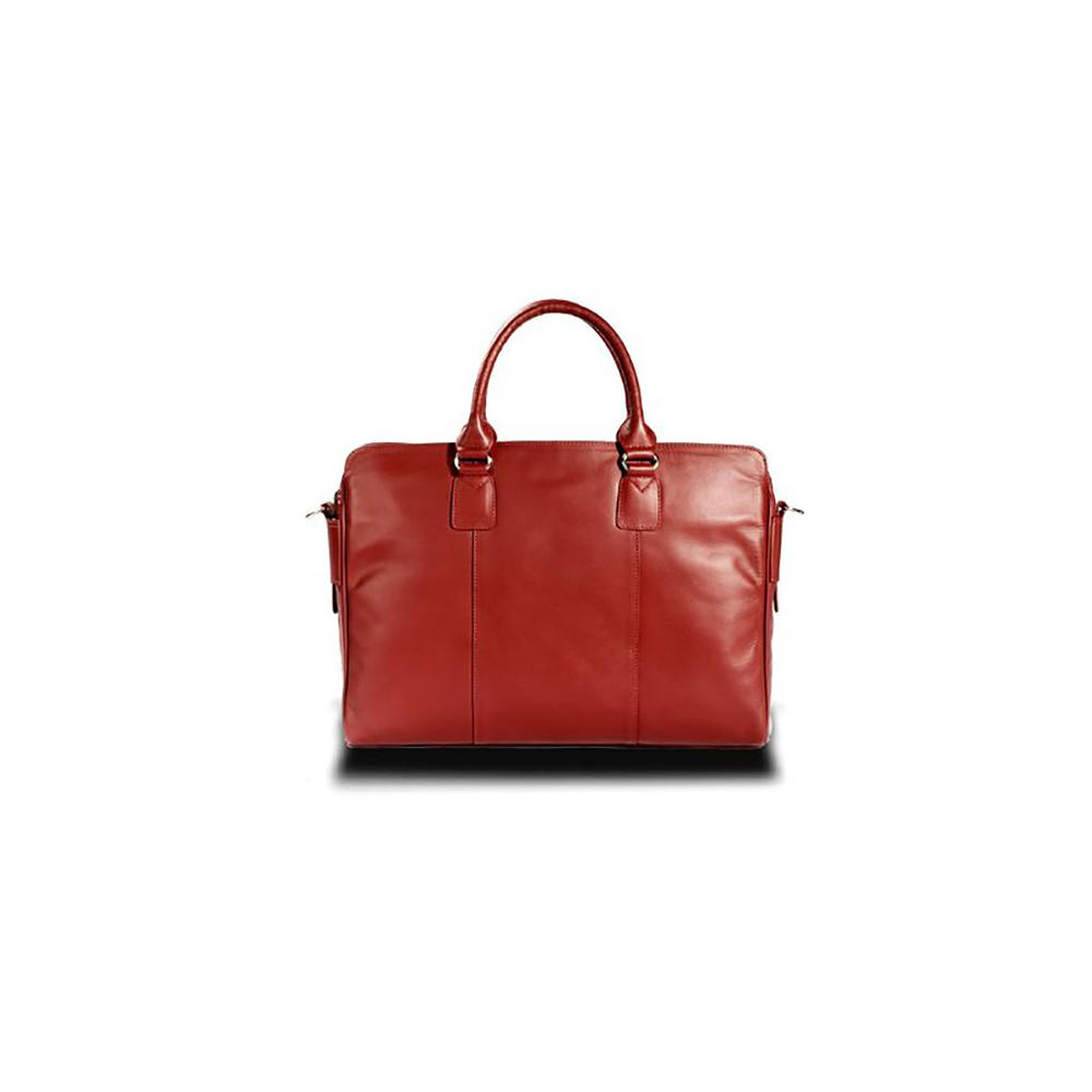 Visconti Victoria Women's Leather Messenger Bag - Red
