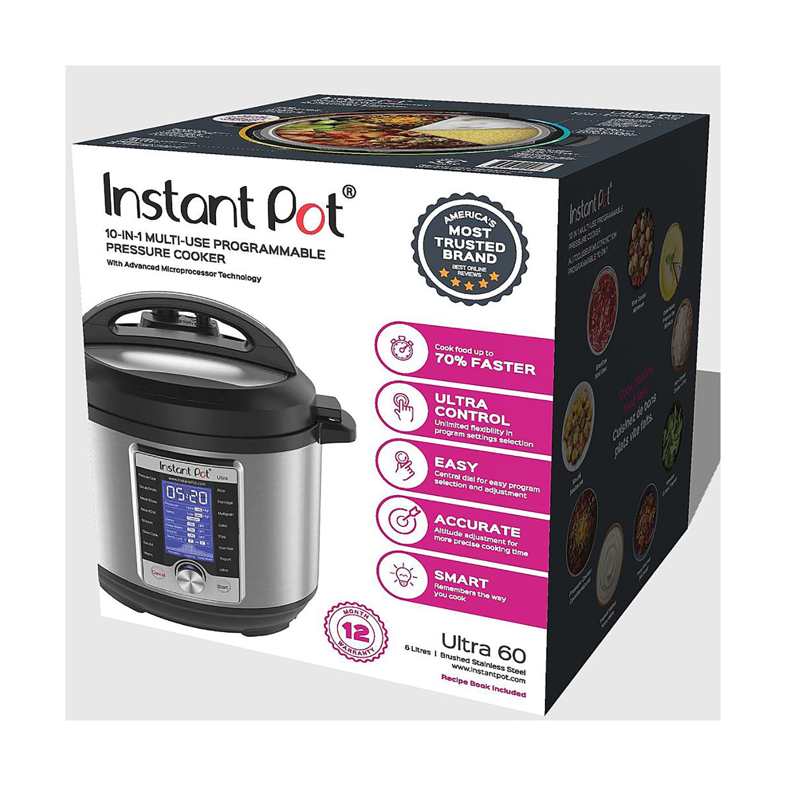 Instant Pot Pressure Cooker, 7 in 1 Multi-Use Programmable, 6 Quart