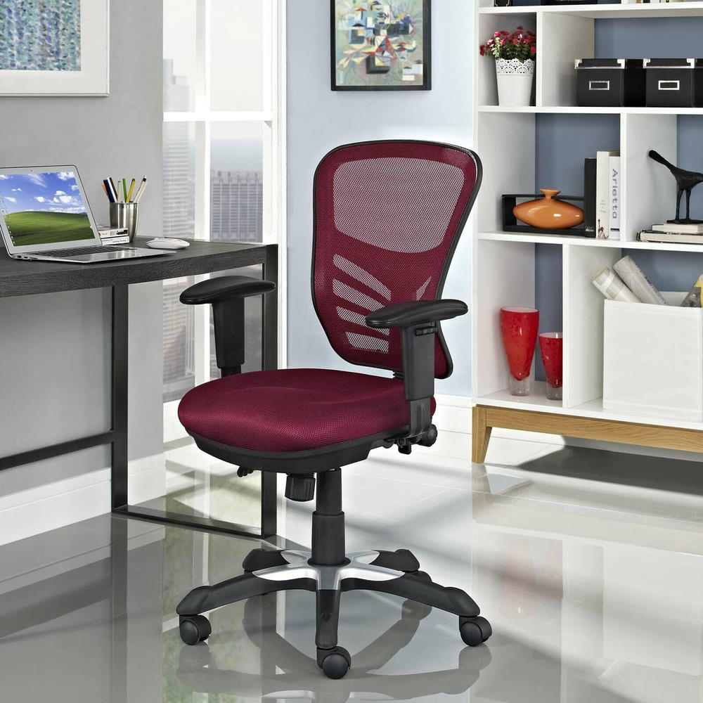 Modway 40" Articulate Mesh Back Office Chair - Red