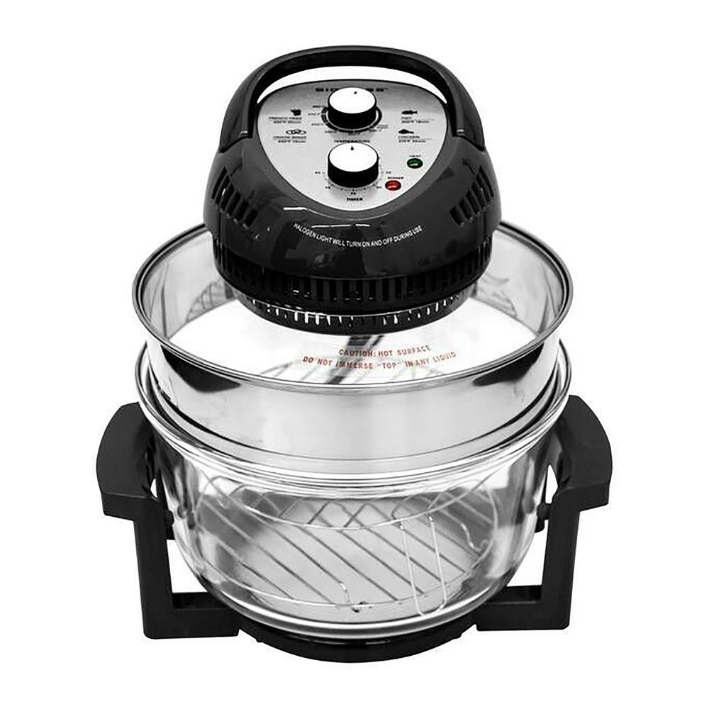 Big Boss 9065 16qt. OilLess Air Fryer with 2 Trays Black