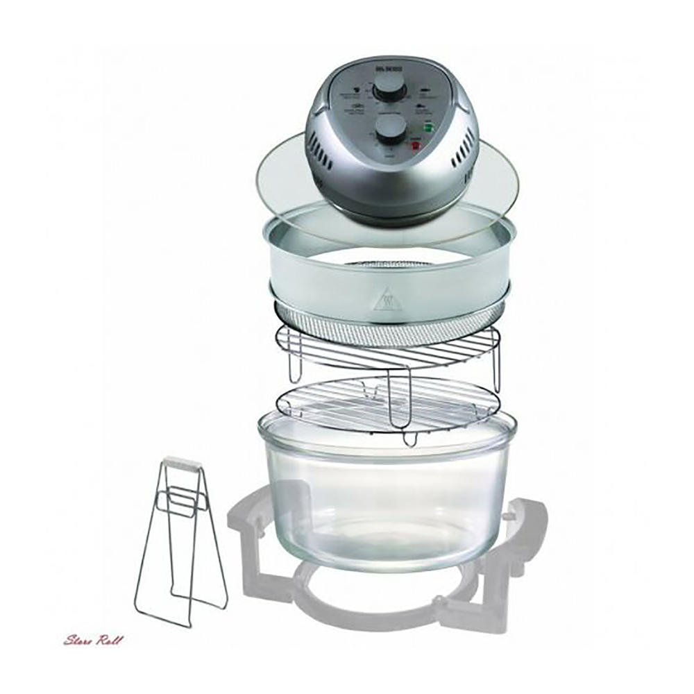 Big Boss 9065 16qt. OilLess Air Fryer with 2 Trays Black