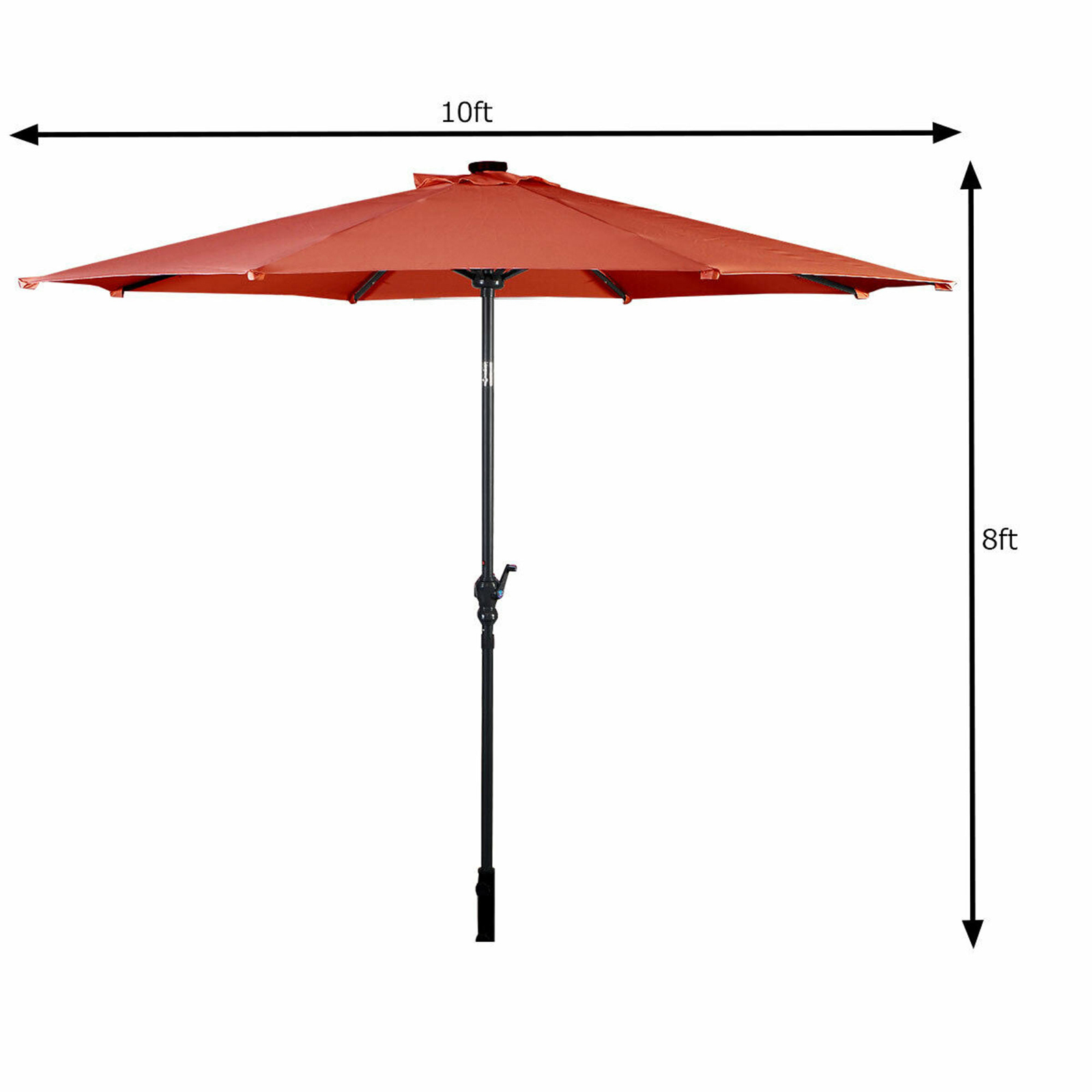 Gymax GYM02320 1039 Patio Solar LED Umbrella Sears Marketplae