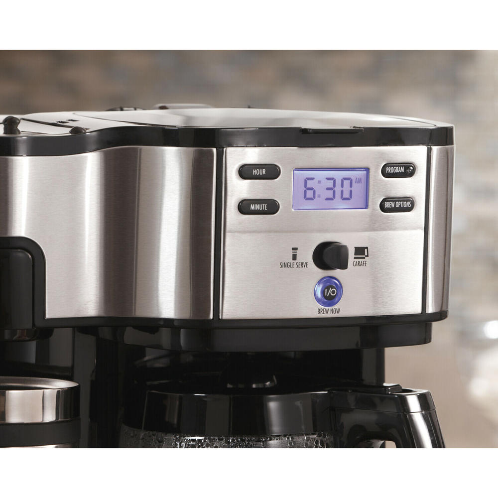 Hamilton Beach Brands Inc. 49980A 2-Way Programmable Coffee Maker - Stainless Steel