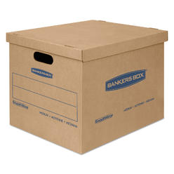 bankers box smoothmove classic small moving boxes, 20 pack, tape-free assembly, easy carry handles, 10" x 12" x 15"