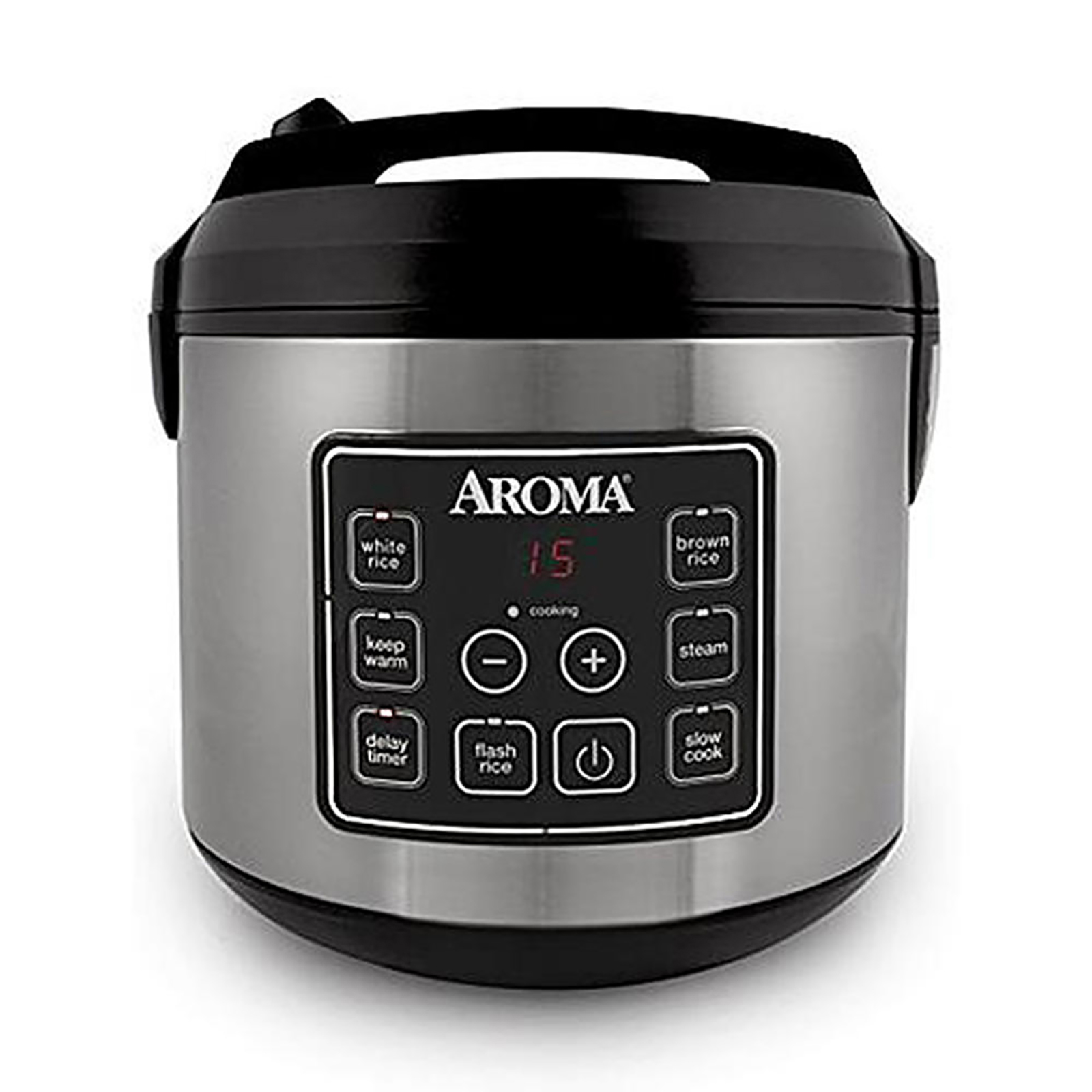 Aroma Professional ARC-1230B Grain, Oatmeal,Slow Cooker, Saute, Steam,  Timer, 10 Cup Uncooked/20 Cup Cooked, Black