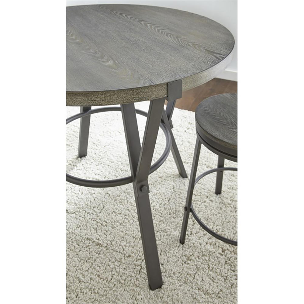 Steve Silver Portland Round Counter Height Dining Table - Gray