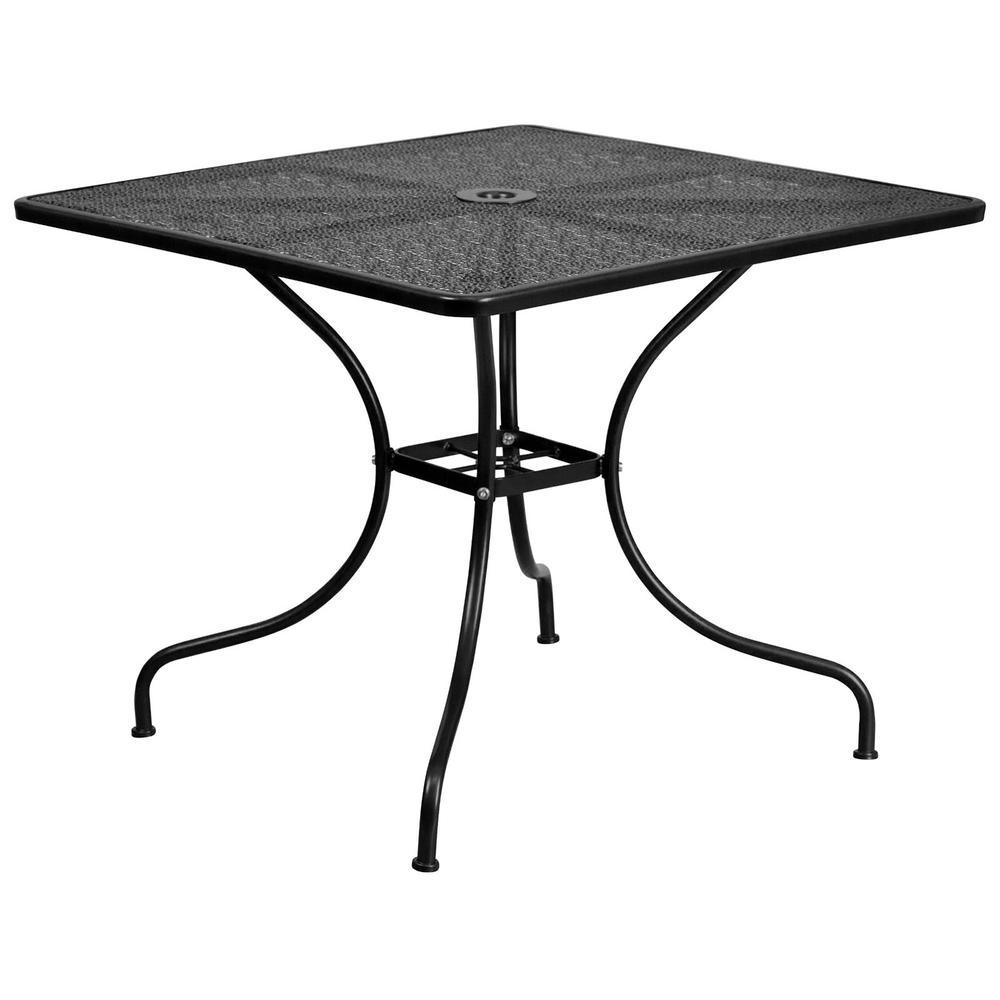 Flash Furniture 5pc. 35.5" Patio Table Set - Black