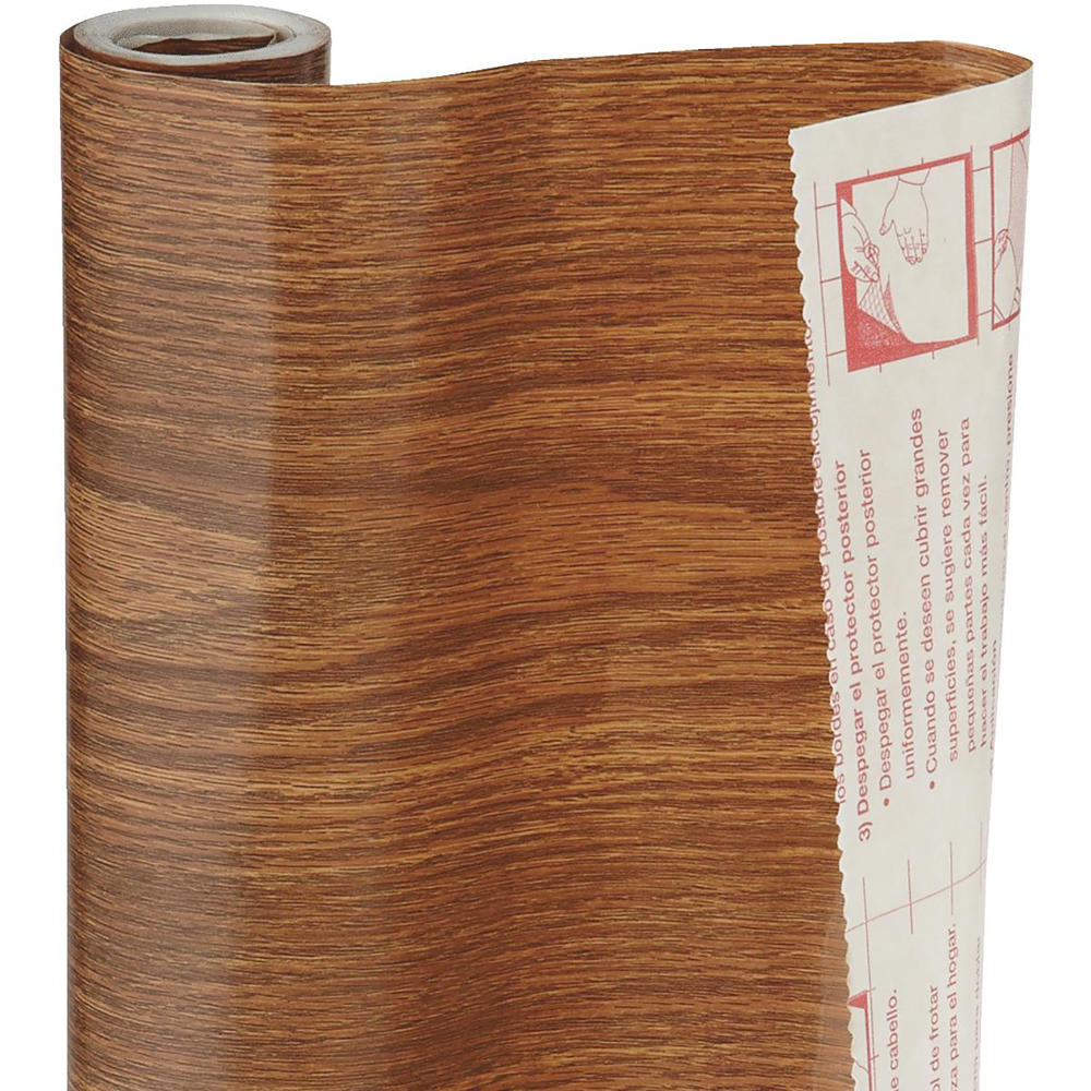 Creative Coverings Con-Tact 18" x 15' Shelf Liner - Honey Oak