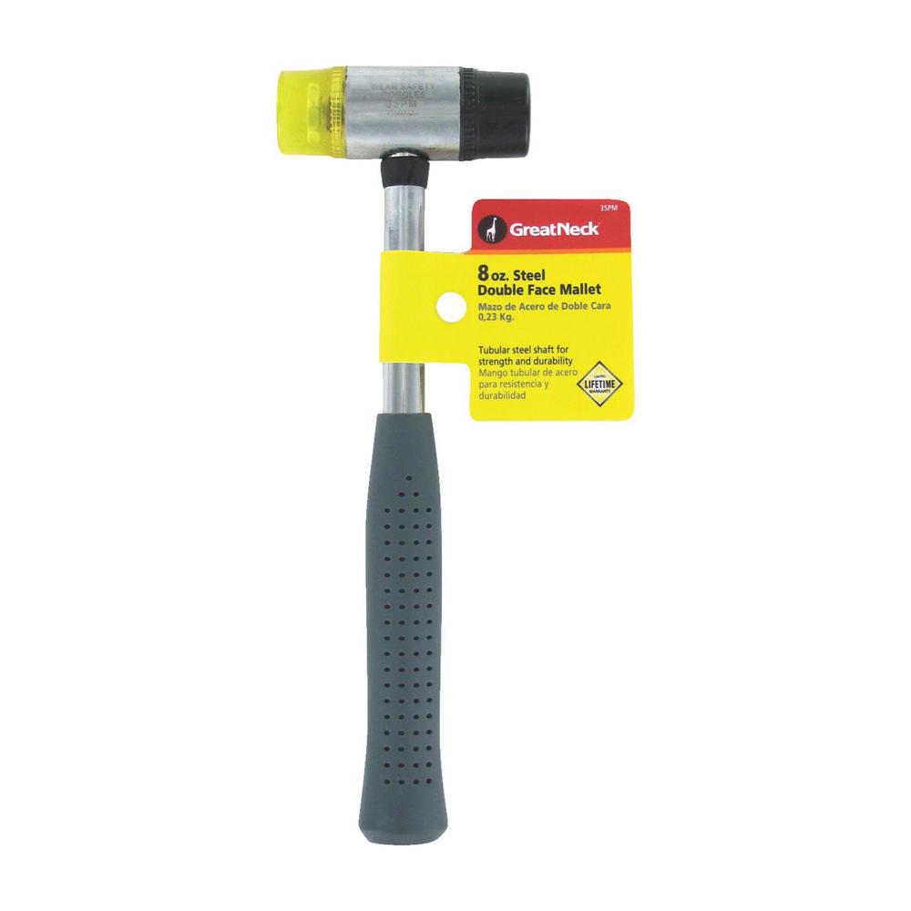 GREATNECK 8oz. Plastic and Rubber Mallet