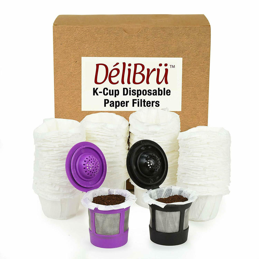 Delibru Disposable Paper Filters for Reusable K Cups