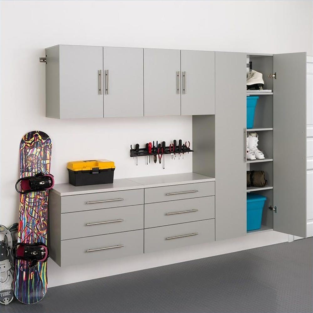 Prepac HangUps 90" 5pc. Set H Storage Cabinet - Light Gray