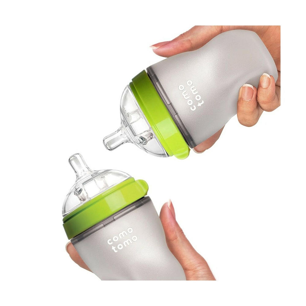 Comotomo 2pc. Baby Bottle Set - Green