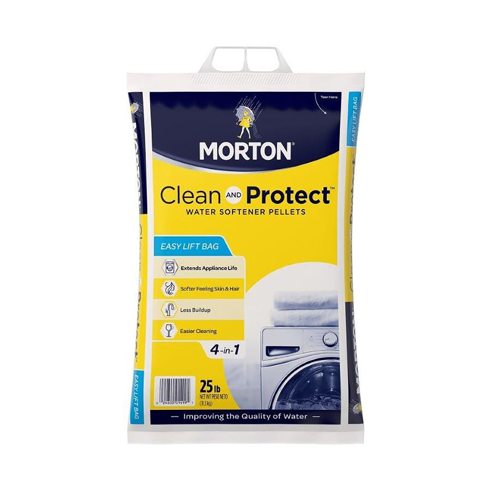 Morton Salt 7222193 25lb Clean and Protect Water Softener Pellets